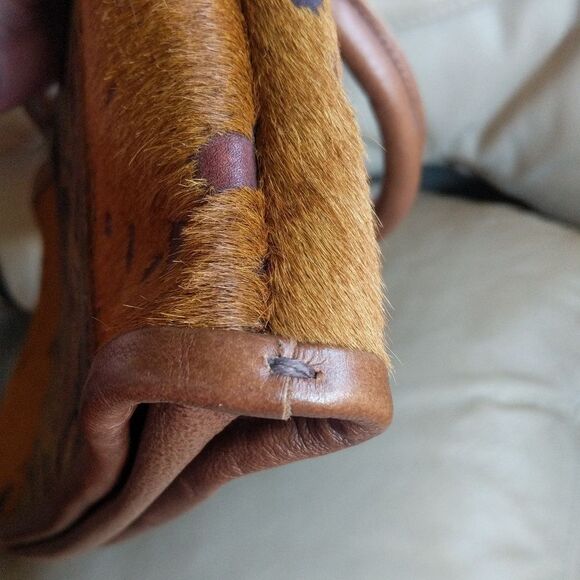 Vintage Recycle Cowboy Boot Purse- Hair on hide🐎 - Picture 10 of 15